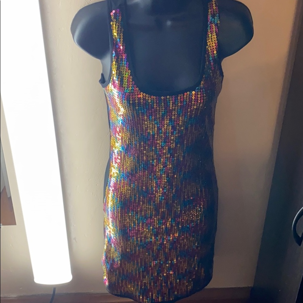 Colorful sequin dress